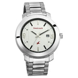 White Dial Stainless Steel Strap Watch | Fastrack - 3246SM01 - Bharat Time Style