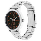 Fastrack Black Round Dial Stainless Steel Strap Analog Watches For Guys 38052SM06 - Bharat Time Style