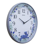 SEIKO Plastic Pendulum Wall Clock (Blue_12.9 Inch X 12.9 Inch X 1.5 Inch) - Bharat Time Style