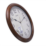 Seiko Wall Clock (32 cm x 32 cm x 4 cm, Brown) -QXA153BN - Bharat Time Style