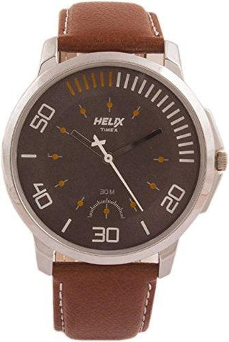 Helix Analog Brown Dial Men's Watch-TW027HG07 - Bharat Time Style