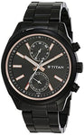 Titan All Black Analog Black Dial Men's Watch NM1733NM01/NN1733NM01 - Bharat Time Style