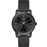 TIMEX Analogue Black Dial Women's Watch - TW000W114 (Black Dial Black Colored Strap) - Bharat Time Style