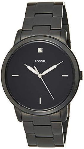 Fossil The Minimalist 3h Analog Black Dial Men's Watch - FS5455 - Bharat Time Style