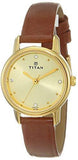 Titan Analog Beige Dial Women's Watch-NM2572YL01 / NL2572YL01 - Bharat Time Style