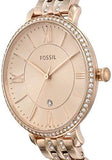 Fossil Jacqueline Analog Rose Gold Dial Women's Watch - ES3546 - Bharat Time Style
