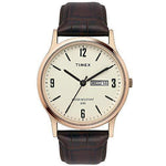 TIMEX Analogue Beige Dial Men's Watch (Beige Dial Brown Colored Strap) - Bharat Time Style