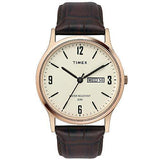 TIMEX Analogue Beige Dial Men's Watch (Beige Dial Brown Colored Strap) - Bharat Time Style