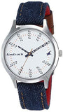 Fastrack Denim Analog White Dial Women's Watch 6180SL01/NN6180SL01 - Bharat Time Style