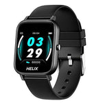 Helix Full Touch Fitness Black Dial Unisex Smart Watch-TW0HXW101T - Bharat Time Style