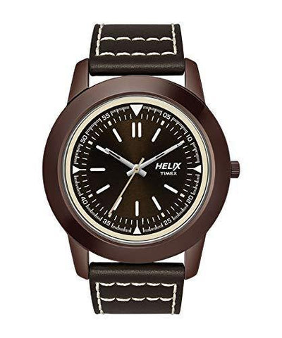 Helix Analog Brown Dial Men's Watch - TW028HG08 - Bharat Time Style