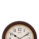 Seiko Wall Clock (31.4 cm x 31.4 cm x 6.1 cm, Brown) - QXH202ZN - Bharat Time Style