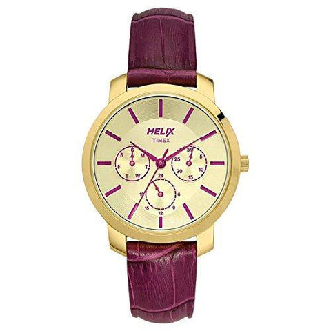 Helix Analog Red Dial Women's Watch - TW032HL07 - Bharat Time Style