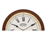 Seiko Wall Clock (28.2 cm x 28.2 cm x 4.4 cm, Brown, QXA144BN) - Bharat Time Style