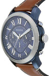 Fossil Grant Chronograph Blue Dial Men's Watch - FS5151 - Bharat Time Style