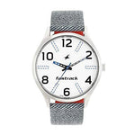 Fastrack Denim Analog White Dial Men's Watch 3184SL01/NN3184SL01 - Bharat Time Style