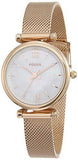 Fossil Carlie Analog White Dial Women's Watch - ES4433 - Bharat Time Style
