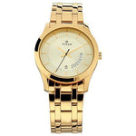 Titan Gents Karishma Analog Champagne Dial Men's Watch 1823YM01/NN1823YM01 - Bharat Time Style