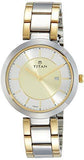 Titan Analog Gold Dial Women's Watch - 2480BM02/NM2480BM02 - Bharat Time Style