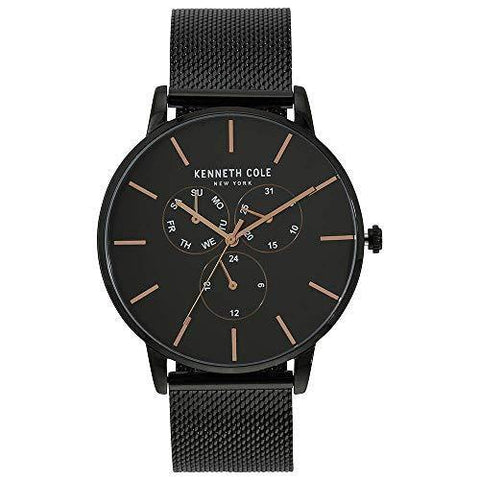 Kenneth Cole Mens Analogue Black Dial Metallic Watch - KC50008005MN - Bharat Time Style
