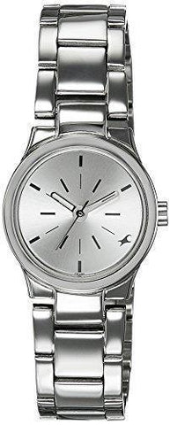 Fastrack Analog Silver Dial Women's Watch -NM6114SM01 / NN6114SM01 - Bharat Time Style