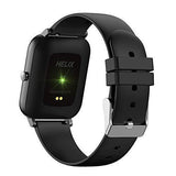 Helix Full Touch Fitness Black Dial Unisex Smart Watch-TW0HXW101T - Bharat Time Style