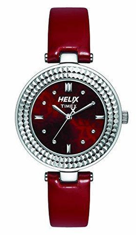 Helix Analog Red Dial Women's Watch - TW033HL01 - Bharat Time Style