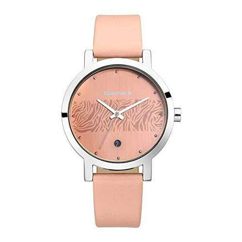 Fastrack Animal Print Analog Rose Gold Dial Women's Watch-6222SL03 - Bharat Time Style