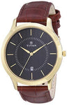 Titan Gents Karishma Analog Black Dial Men's Watch 1825YL01/NN1825YL01 - Bharat Time Style