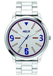 Helix Analog Silver Dial Men's Watch-TW039HG03 - Bharat Time Style