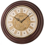 Seiko Wall Clock (32 cm x 32 cm x 5.8 cm, Brown, QXM342BN) - Bharat Time Style