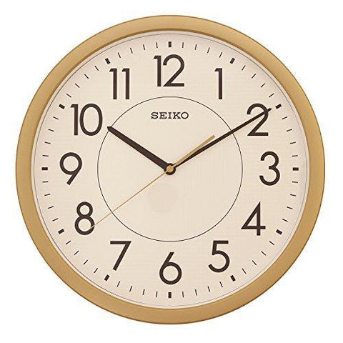 Seiko Radium Wall Clock, Golden 36.1 cm x 36.1 cm x 3.9 cm -QXA629BT - Bharat Time Style