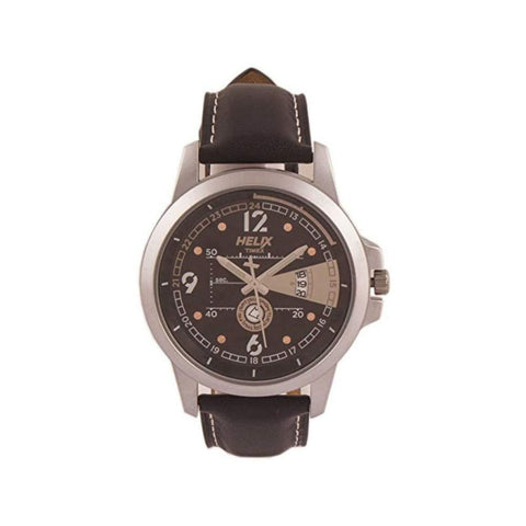 Helix Analog Brown Dial Men's Watch-TW023HG13 - Bharat Time Style