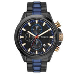 Timex E-Class Surgical Steel Charge Chronograph Analog Black Dial Men's Watch-TWEG19303 - Bharat Time Style