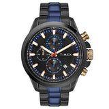 Timex E-Class Surgical Steel Charge Chronograph Analog Black Dial Men's Watch-TWEG19303 - Bharat Time Style