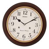 Seiko Wall Clock (31.4 cm x 31.4 cm x 6.1 cm, Brown) - QXH202ZN - Bharat Time Style