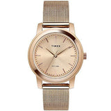 Timex Analog Rose Gold Dial Women's Watch-TW000W111 - Bharat Time Style