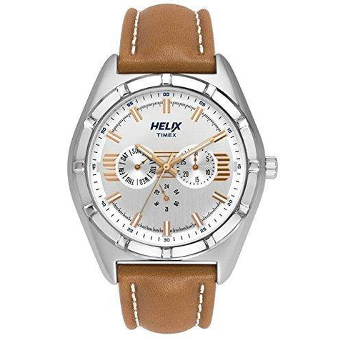 Helix Analog Silver Dial Men's Watch - TW029HG01 - Bharat Time Style