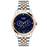 Timex Moon Phase Multifunction Analog Blue Dial Women's Watch-TWEL13107 - Bharat Time Style