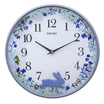 SEIKO Plastic Pendulum Wall Clock (Blue_12.9 Inch X 12.9 Inch X 1.5 Inch) - Bharat Time Style