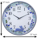 SEIKO Plastic Pendulum Wall Clock (Blue_12.9 Inch X 12.9 Inch X 1.5 Inch) - Bharat Time Style