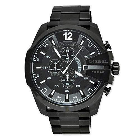 Diesel Mega Chief Analog Black Over sized dial Men's Watch - DZ4283 - Bharat Time Style
