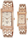 Timex Analog Gold Dial Pair's Watch-TW00PR204 - Bharat Time Style