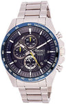 Seiko Motorsport Analogue Men's Black Dial Silver Colored Strap Watch - SSB321P1 - Bharat Time Style