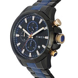 Timex E-Class Surgical Steel Charge Chronograph Analog Black Dial Men's Watch-TWEG19303 - Bharat Time Style