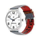 Fastrack Denim Analog White Dial Men's Watch 3184SL01/NN3184SL01 - Bharat Time Style