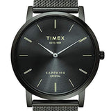 Timex Slim Sapphire Crystal Analog Grey Dial Men's Watch-TWEG17413 - Bharat Time Style