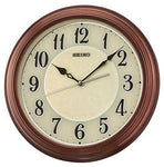 Seiko Wooden Wall Clock (33 cm x 33 cm x 4.75 cm, Dark Brown) - QXA667BN - Bharat Time Style