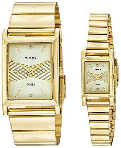 Timex Empera Analog Beige Dial Unisex Watch - Set TI00PR17400 - Bharat Time Style