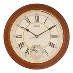 Seiko Wall Clock (30.2 cm x 30.2 cm x 4.5 cm, Brown) - QXA494B - Bharat Time Style